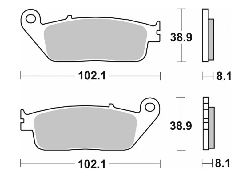 Гальмівні колодки SBS Standard Brake Pads, Ceramic 627HF